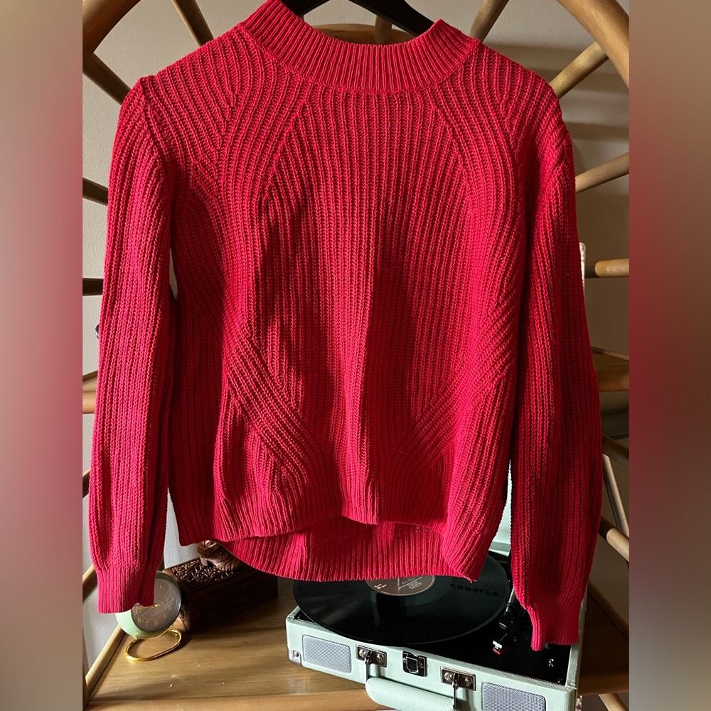 Women's Faux Vintage Red Sweater